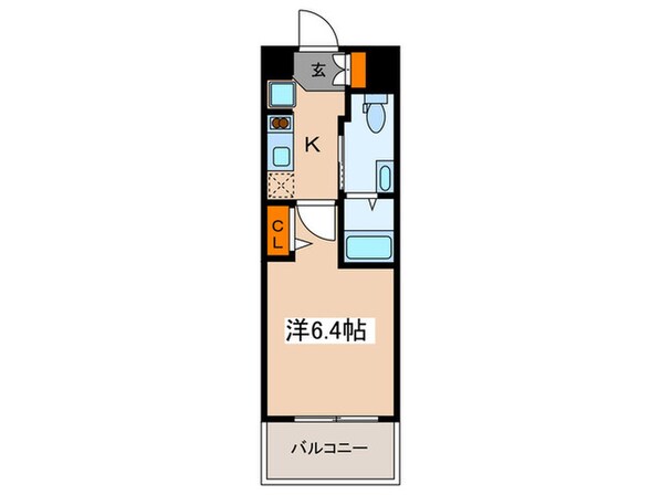 アスリ－ト本町リバ－ウエストの物件間取画像